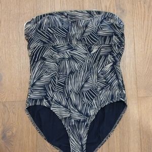 Swimsuit by eco swim with palm design size 12
